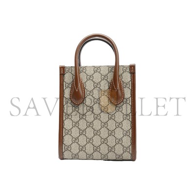 GUCCI MINI TOTE BAG WITH INTERLOCKING&G 671623 (20*16*7cm) GUCCI MINI TOTE BAG WITH INTERLOCKING&G 671623 (20*16*7cm)